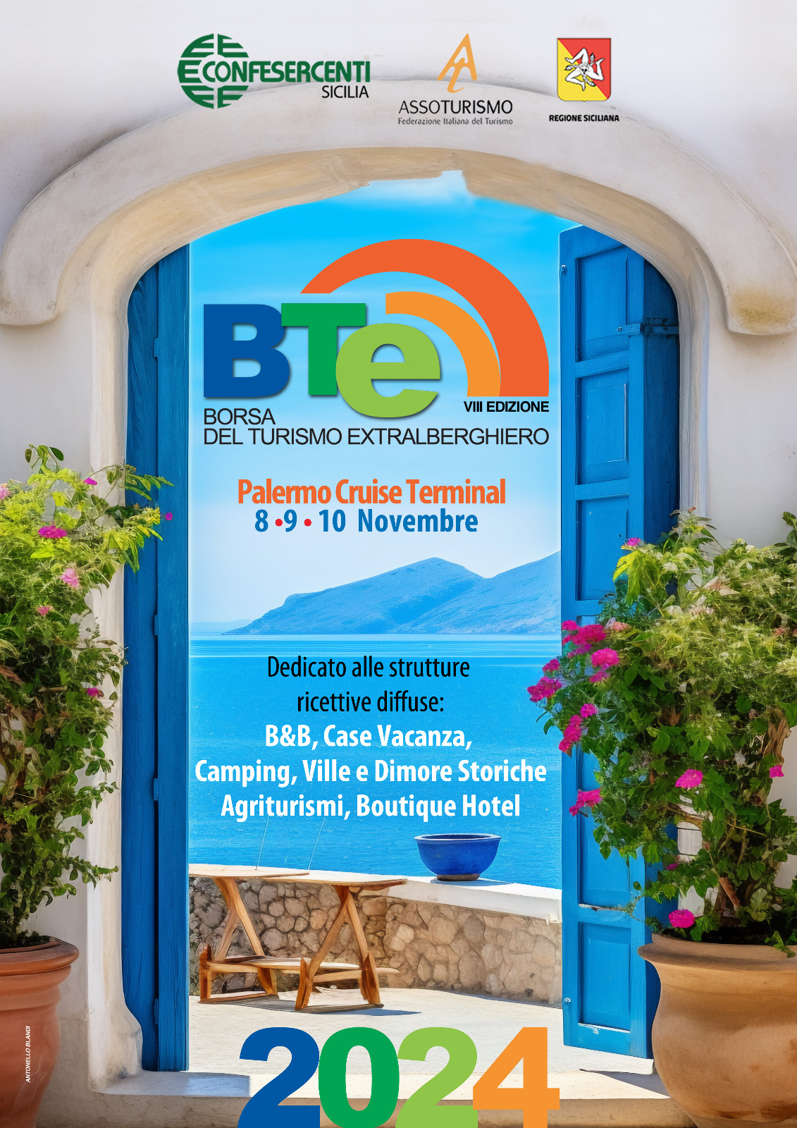 BTE 2024 – Borsa del turismo extralberghiero, Palermo 8-9-10 ottobre