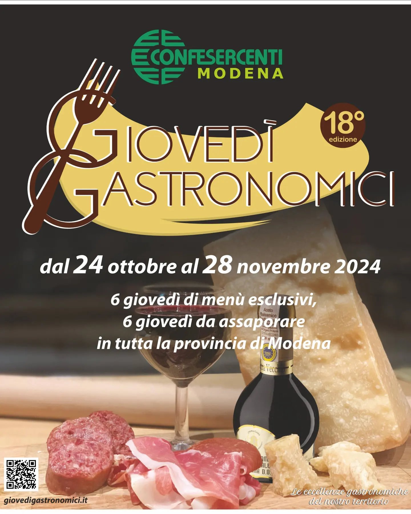 Confesercenti Modena: Giovedì Gastronomici, al via la diciottesima edizione