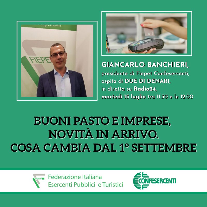 Buoni Pasto e Imprese, novità in arrivo. Cosa cambia dal 1 settembre