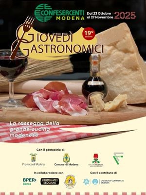 Confesercenti Modena: “Giovedì Gastronomici”, la rassegna cresce, il 20% di presenze nei ristoranti di città e provincia
