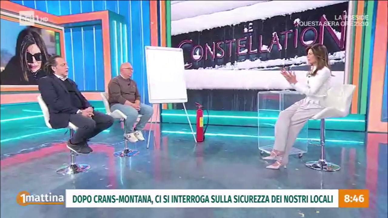 Sicurezza nei locali: Filippo Grassi (Fiepet Confesercenti) ospite di Unomattina su Rai1